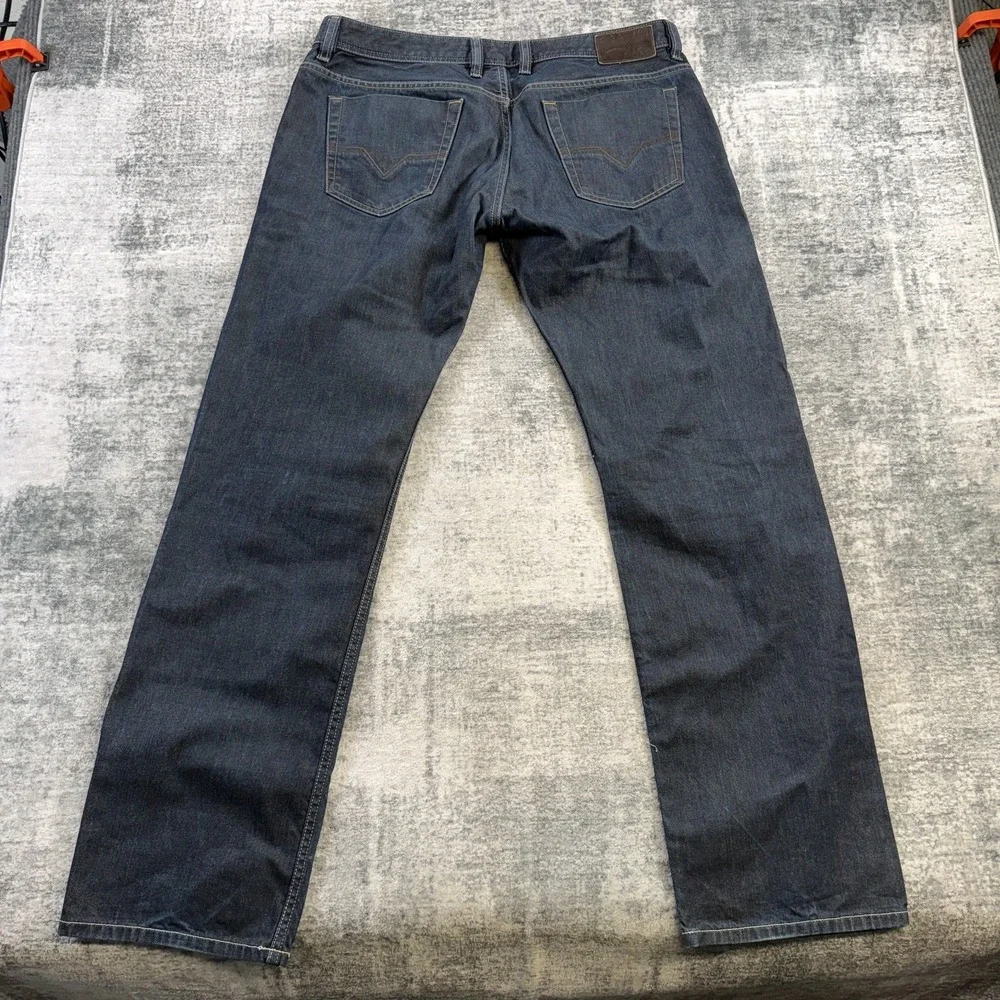 Diesel Viker R-Box Jeans Mens 38 Dark Wash Button Fly Straight Leg Cotton Denim